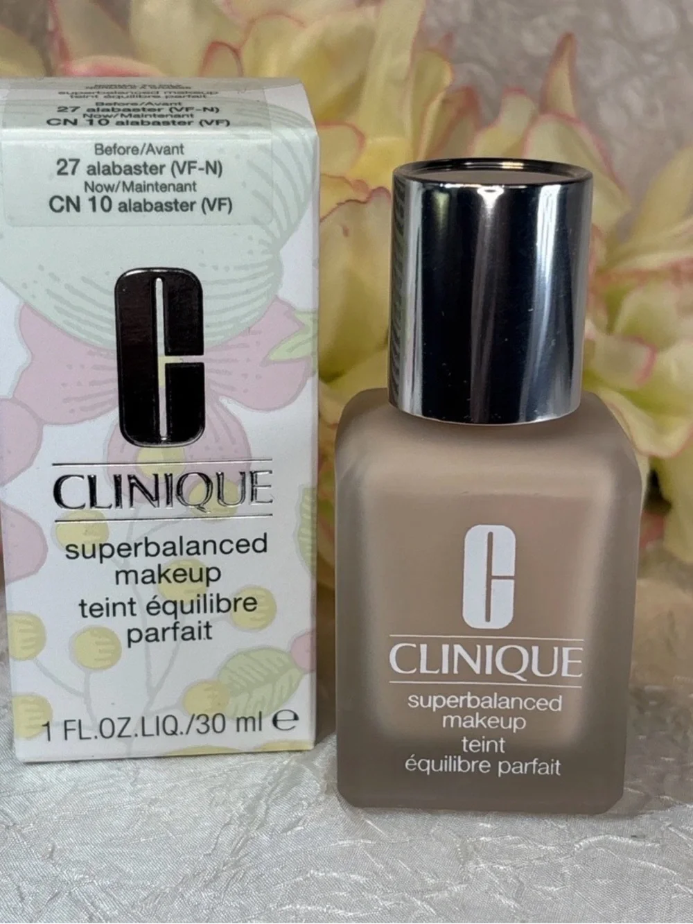 Clinique Superbalanced Makeup Foundation 27 Alabaster (VF) CN 10 1oz NIB
